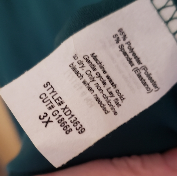 ONLY 3X LEFT! Plus Size Evergreen Pine Wrap Dress - Picture 5 of 7